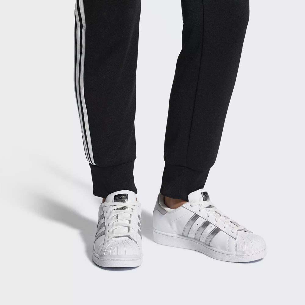Adidas Superstar Tenis Blancos Para Mujer (MX-22171)